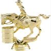 10" Barrel Race Trophies - Gold - Barrel Race Trophy Award - Custom Engraving On White Marble Base - 10 Pack Prime view 2