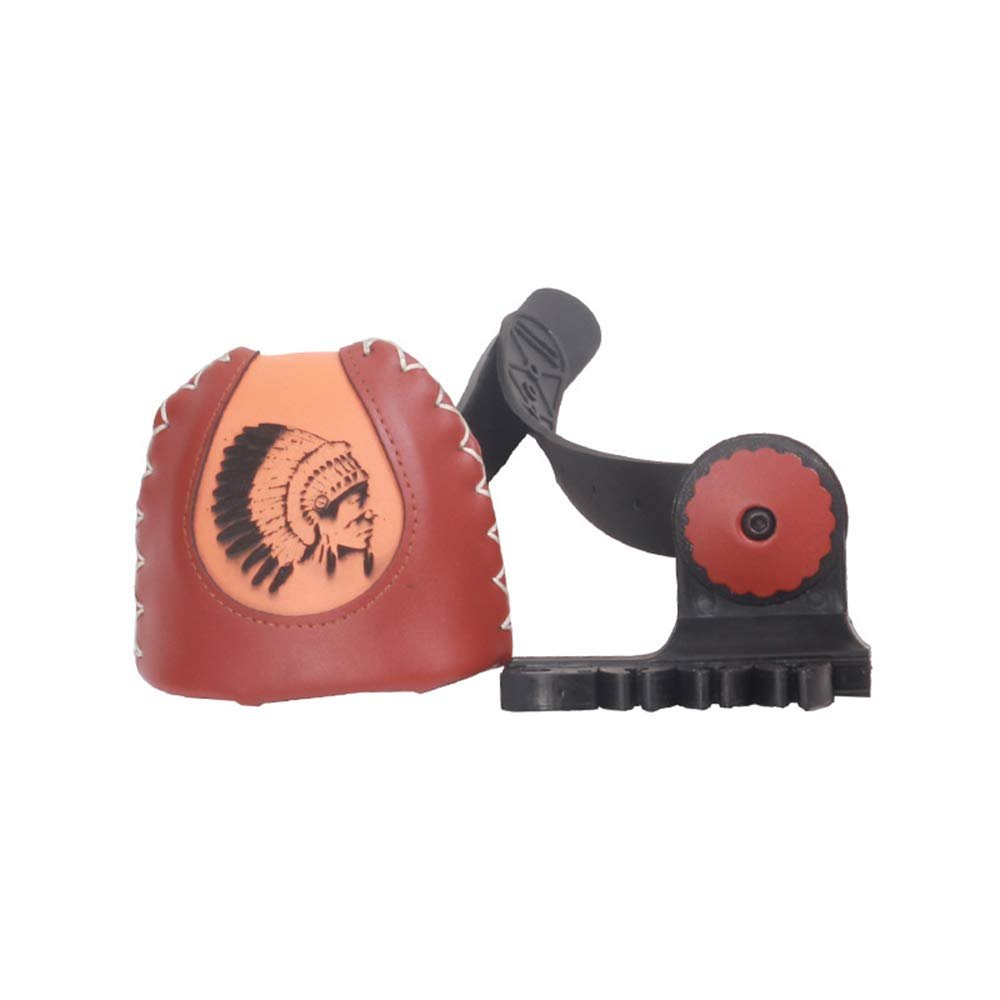 "N/A" 4/6 Spot Arrow Quiver Archery Leather Slide-On Quiver Holder Quiver Detach Lock Bow Quiver Quick Release Arrow Holder Mounting for Recurve Bow Hunting Shooting Practice (L-6 Arrows)