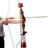"N/A" 4/6 Spot Arrow Quiver Archery Leather Slide-On Quiver Holder Quiver Detach Lock Bow Quiver Quick Release Arrow Holder Mounting for Recurve Bow Hunting Shooting Practice (L-6 Arrows) view 4