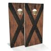 Skip's Garage Alabama Flag Rustic All-Weather Cornhole Board Set - Regulation 2x4 (24" x 48") - Includes (2) Boards, (8) Bags & (2) Board Hole Lights view 1
