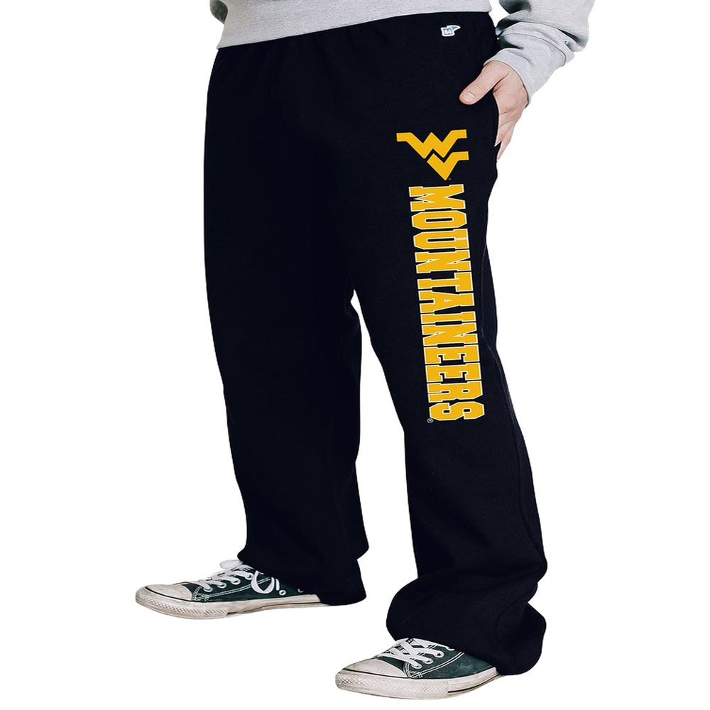 Blue 84 Men's West Virginia Mountaineers Sweatpants Captain, Team Color, Small
