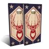 Skip's Garage Red White Buck All-Weather Cornhole Board Set - Regulation 2x4 (24" x 48") - Includes (2) Boards, (8) Bags, (2) Board Hole Lights & 2 Board Edge Lights view 1