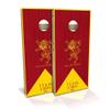 Skip's Garage Game of Throws Team Lion All-Weather Cornhole Board Set - Regulation 2x4 (24" x 48") - Includes (2) Boards, (8) Bags, (1) Carry Case & 2 Board Hole Lights view 1