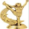 Cheer Forward Trophies - Gold - Cheer Forward Trophy Award - Custom Engraving On White Marble Base - 5 Pack view 2