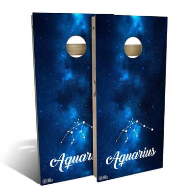 Skip's Garage Aquarius All-Weather Cornhole Board Set - Regulation 2x4 (24" x 48") - Includes (2) Boards and (8) Bags