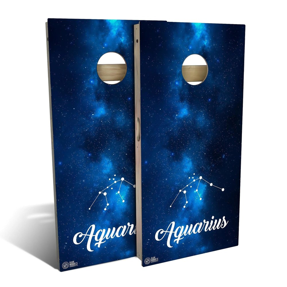 Skip's Garage Aquarius All-Weather Cornhole Board Set - Regulation 2x4 (24" x 48") - Includes (2) Boards and (8) Bags