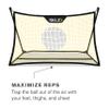 SKLZ Solo Soccer Net Trainer and Rebounder with Carry Bag view 2