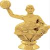 Water Polo Trophies - Gold - Water Polo Trophy Award - Custom Engraving On White Marble Base - 5 Pack view 2