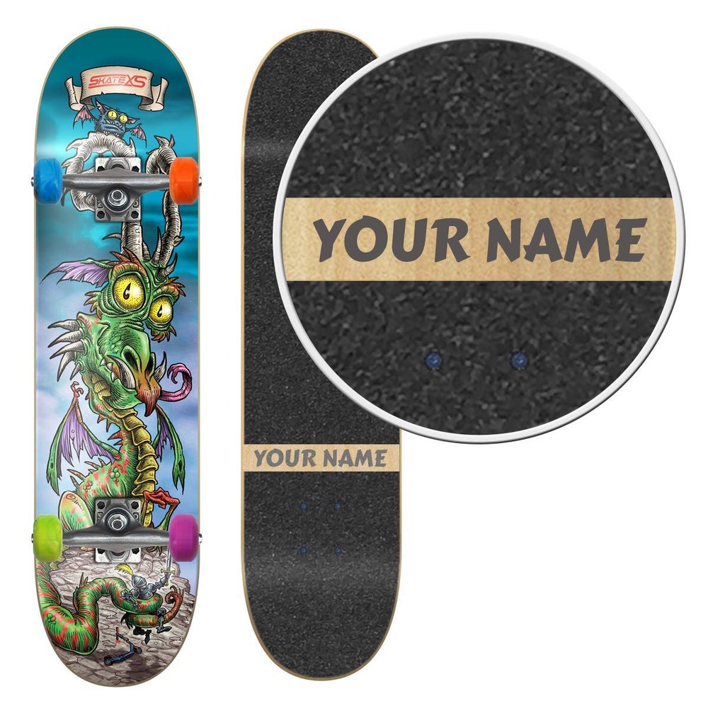 SkateXS Personalized Beginner Dragon Street Skateboard