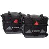 Tusk Pilot Pannier Bags Black/Grey | Durable Soft Saddlebags with RollTop Closure, Waterproof Liners and Reflective Accents | Adventure Motorcycle Storage view 1