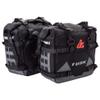 Tusk Pilot Pannier Bags Black/Grey | Durable Soft Saddlebags with RollTop Closure, Waterproof Liners and Reflective Accents | Adventure Motorcycle Storage view 2