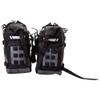 Tusk Pilot Pannier Bags Black/Grey | Durable Soft Saddlebags with RollTop Closure, Waterproof Liners and Reflective Accents | Adventure Motorcycle Storage view 3