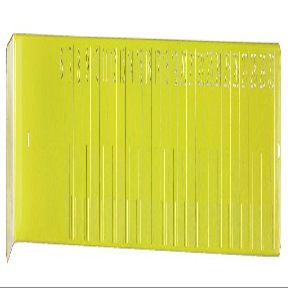 30" Yellow Aluminum Fish Ruler