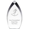 8.25" Tear Drop Football Player Acrylic Award - Presentation Trophy for Football Players, Teams, and Coaches, Includes Free Personalization Prime view 1
