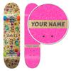 SkateXS Personalized Beginner Flowers Street Skateboard view 1