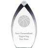 8.25" Tear Drop Basketball Acrylic Award - Presentation Trophy for Basketball Players, Teams, and Coaches, Includes Free Personalization Prime view 1
