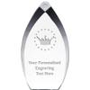 8.25" Tear Drop Crown Acrylic Award - Presentation Trophy for Beauty Pageants and Royalty, Includes Free Personalization Prime view 1