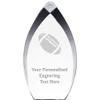 8.25" Tear Drop Football Acrylic Award - Presentation Trophy for Football Players, Teams, and Coaches, Includes Free Personalization Prime view 1