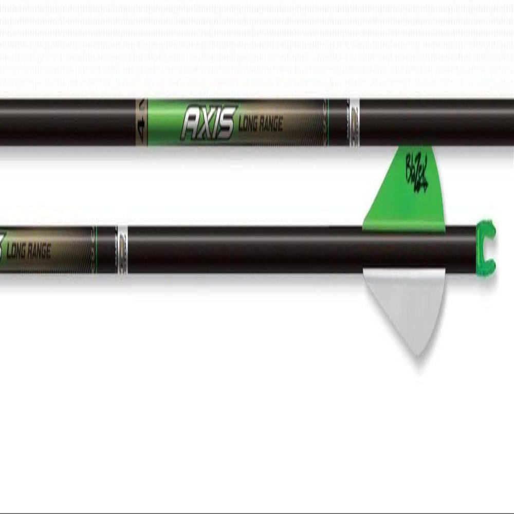 Easton Archery Axis 4MM 340 Arrows - Long Ranfge (.003) 2 inches Blazer Vanes-6PK-430123