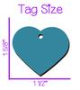 Clemson Tigers Officially Licensed Pink Pet Products | Personalized for Your Pet (Heart Tag) view 2