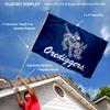 College Flags & Banners Co. Colorado School of Mines Orediggers Flag and Pole Bracket Mount Bundle view 2