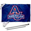 College Flags & Banners Co. American Eagles 3x5 Foot Flag and Pole Bracket Mount Bundle view 1