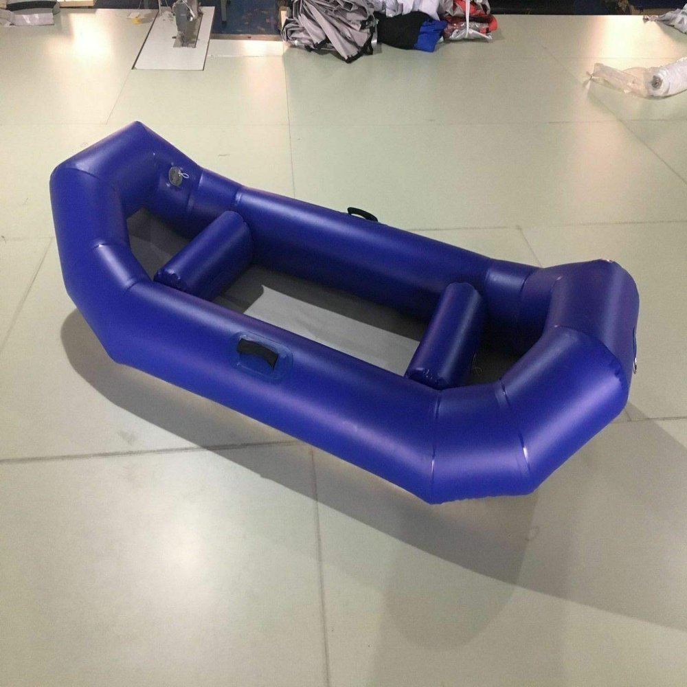 Inflatable PVC White Water River Raft Kayak Canoe W/Pump (Size: 8x3ft.)
