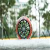 CLAS FOX Pro Scooter Wheels 100mm Transparent Sparkle PU with ABEC-9 Bearings CNC Metal Core (2pcs) (Brown) view 4