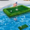 PLBBJH Floating Golf Green for Pool, Various Sizes (35"x24"/47"x35"/63"x47") to Suit Your Needs, Floating Chipping Green-Ideal for 2-4 Golfers Competing and Improving Skills in Outdoor and Pool Games view 1