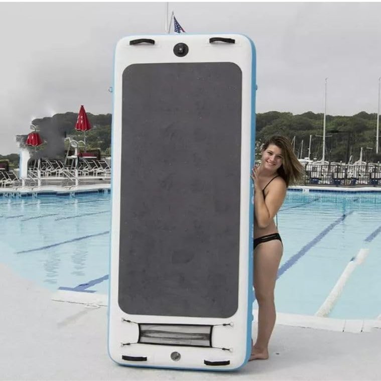 Inflatable DWF Swimming Pool Lake Ocean River Water Yoga Mat Raft with Pump NEW
