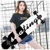 KHUY Skateboard Premium Longboard Skateboard for Cruising Freestyle Downhill Dancing 42 Inches Long Boards Skateboard for Girls Boys, Skate Board Cruiser for Teens Adults Beginners (Color : Style A) view 2