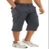 TACVASEN Mens Cargo Shorts Hiking Work Long Shorts Golf Below Knee 3/4 Length Pants Water Resistant Work Capri Pants Stretch Dark Grey view 1