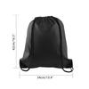 PLULON 25 Pcs Black Drawstring Bags Bulk, Black Drawstring Backpack Bulk String Backpack Cinch Sack Pull Sport Gym Backpack Bags for Yoga Traveling Outdoor Sports view 2