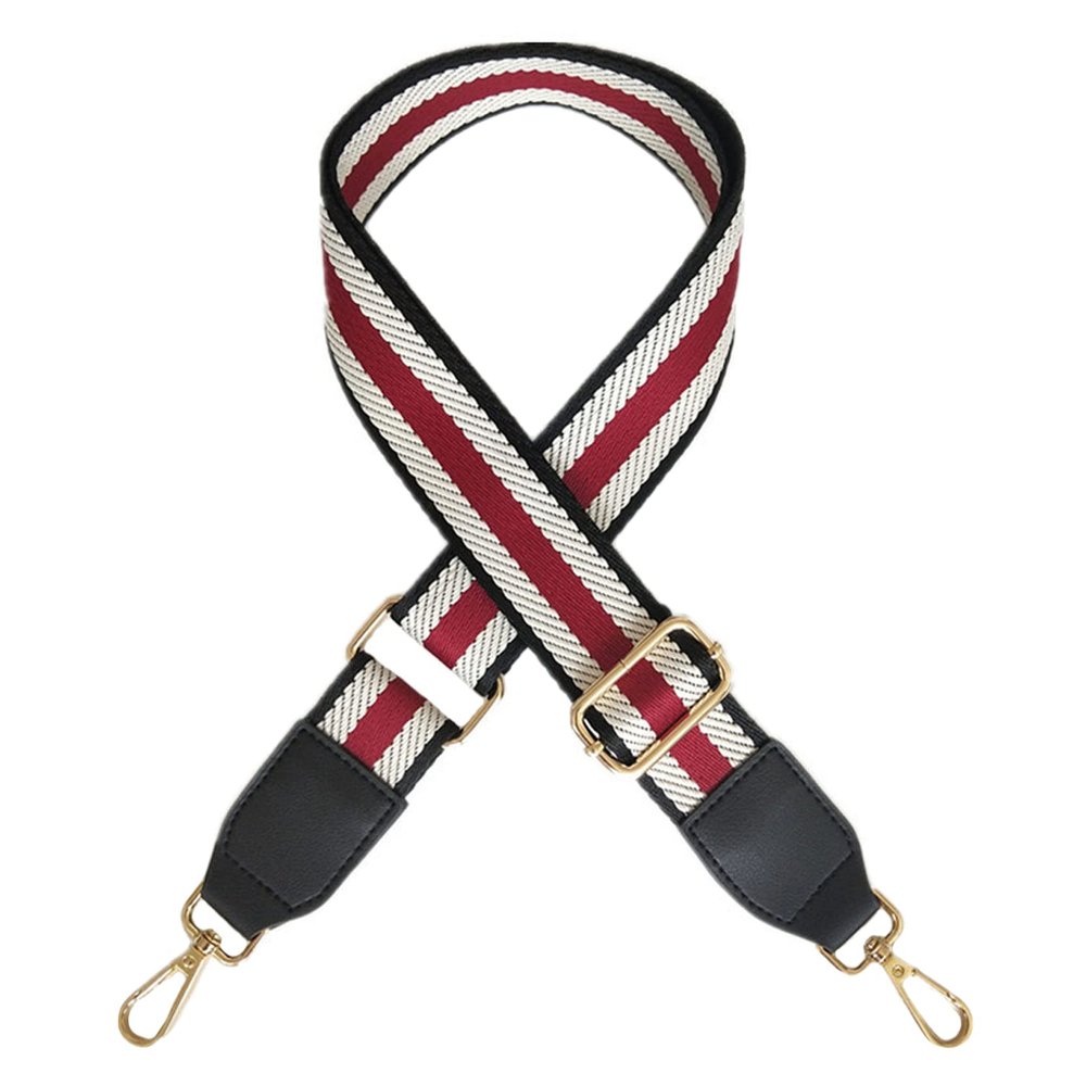 XRFCUS Striped jacquard Wide Purse Strap Adjustable Replacement Crossbody Handbag Strap Belt