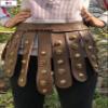 Nautical-Mart Medieval LARP Brown Leather Tassets Belt - Armor Costume view 2