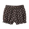JEATHA Infant Baby Girls Loose-Fit Booty Shorts Elastic Waistband Diaper Cover Summer Breathable Boycuts Coffee 9-12 Months view 1