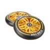 CLAS FOX Pro Scooter Wheels 120x24mm Set of 2 Pro Scooter Wheels with ABEC-9 Bearings (Black-Gold) view 4