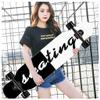 KHUY Skateboard 42 Inches Long Boards Skateboard for Girls Boys, Premium Longboard Skateboard for Cruising Freestyle Downhill Dancing Skate Board Cruiser for Teens Adults Beginners (Color : Style D) view 1
