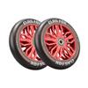 CLAS FOX Pro Scooter Wheels 120x24mm Set of 2 Pro Scooter Wheels with ABEC-9 Bearings (Black-Red) view 2