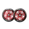 CLAS FOX Pro Scooter Wheels 120x24mm Set of 2 Pro Scooter Wheels with ABEC-9 Bearings (Black-Red) view 3