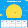 Swim Cap, 2 Pack Durable Silicone Swimming Caps for Kids Girls Boys Youths (Age 2-12), Soft 3D Ergonomic Waterproof Kids Swim Caps, Comfortable Fit for Long Hair and Short Hair view 2