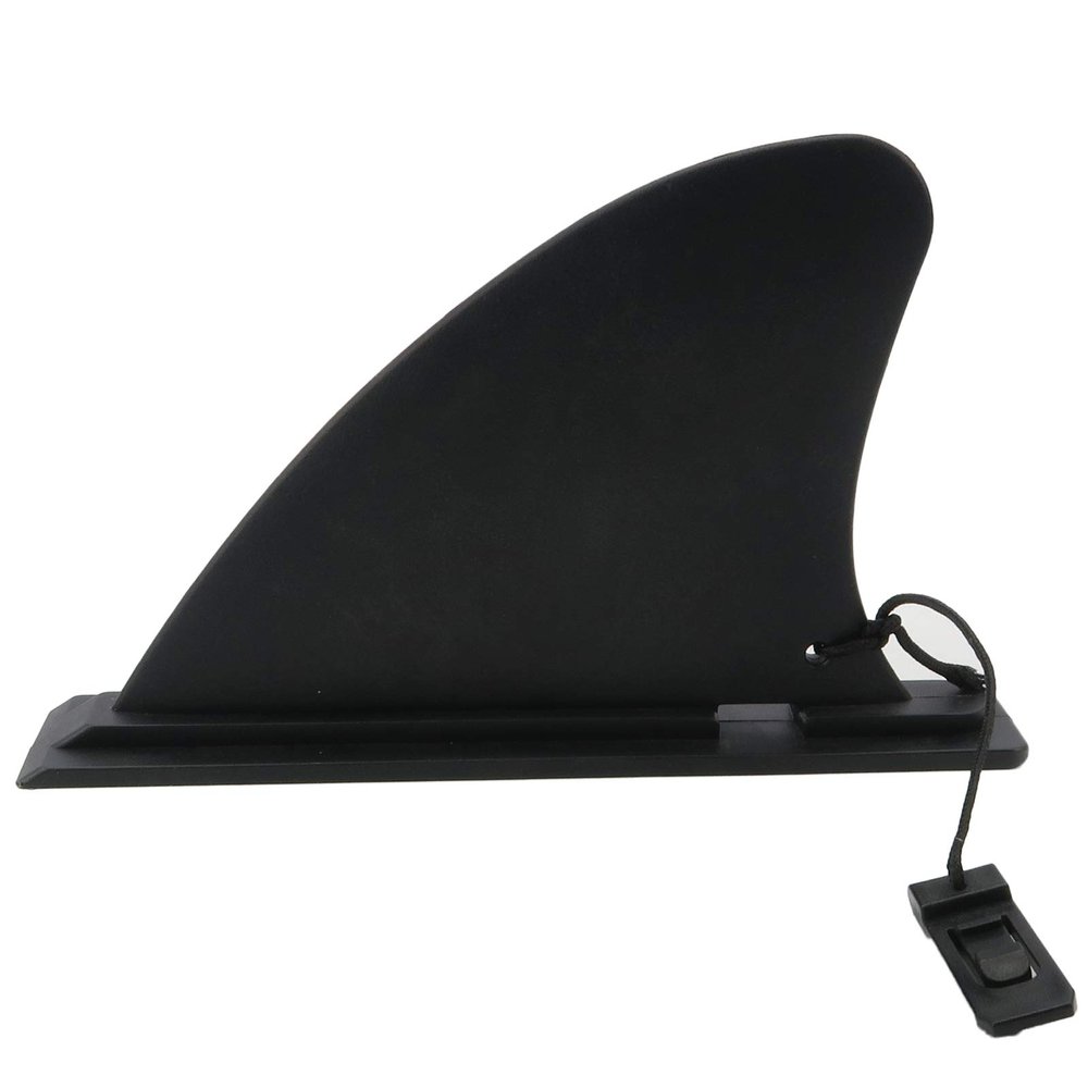 AQUBONA Surfboard Fin, Center Paddle Board Fin, 4 Feet Quick Release Detachable Inflatable Paddleboard Fin, Suitable for Longboard, Surfboard Paddleboard, Black