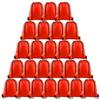 PLULON 25 Pcs Red Drawstring Backpack Bags Bulk String Backpack Cinch Sack Pull Sport Gym Backpack Bags for Yoga Traveling Outdoor Sports view 1