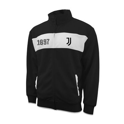 Icon Sports Soccer Track Jacket Official Mens Juventus FC Juve World Football Club Team Casual Full Zip Up Active Adult Training Top JV52TJ XL