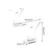LEILIN Lightsaber Stand-Acrylic Lightsaber Display Stand,Table Saber Rackplace Magic Wand, Laser Sword,Saber Sword (2 Pairs) view 3