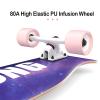 KHUY Skateboard Premium Longboard Skateboard for Cruising Freestyle Downhill Dancing 42 Inches Long Boards Skateboard for Girls Boys, Skate Board Cruiser for Teens Adults Beginners (Color : Style D) view 3