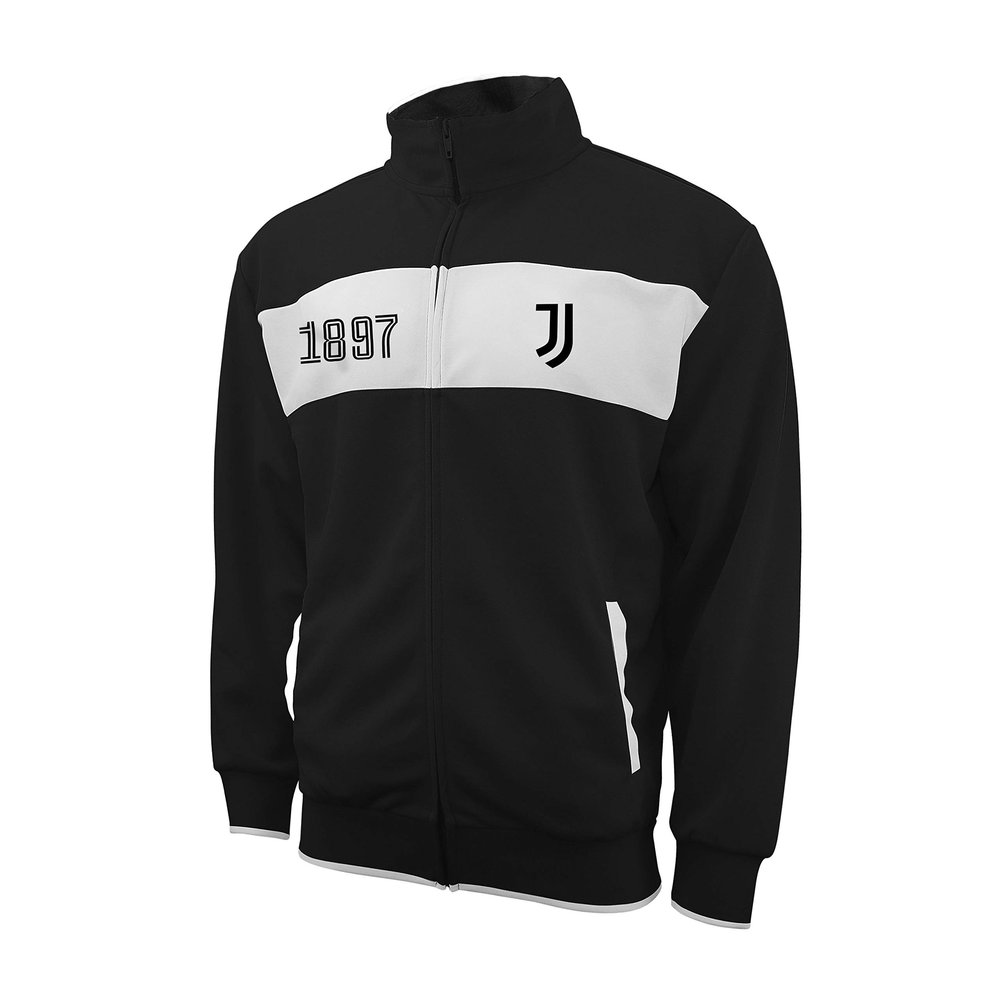 Icon Sports Soccer Track Jacket Official Mens Juventus FC Juve World Football Club Team Casual Full Zip Up Active Adult Training Top JV52TJ M
