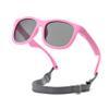 Hycredi Flexible Polarized Sunglasses with Strap for Baby Age 0-2 Years (Pink/Grey) view 1