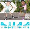 Crazy Skates Rolla Roller Skates for Boys and Girls - Sneaker-Style Kids Quad Skates Teal (Size: Kids j11) view 4