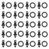 FISHNU All-in-One Fishing Hooks Keeper Kit - Secure Lures & Hooks on Rods - 20pcs Set with Elastic Rings - Ideal for Anglers (Black) view 1